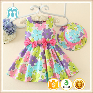 Venta caliente de una pieza niñas de alta calidad bebé niño vestido de fábrica venta directa vestido hermoso